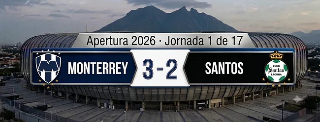 Arranque Fulminante y Venganza Táctica: Rayados Asfixia a Santos